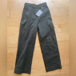 Organic wide leg pants (green)